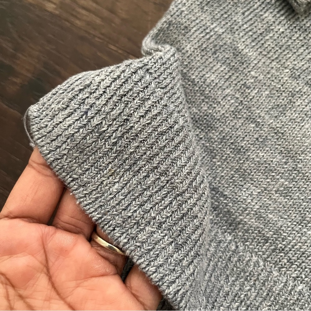 Todd Snyder 100% linen two tone blue strip gray crewneck sweater 2XL *Read - Picture 6 of 16